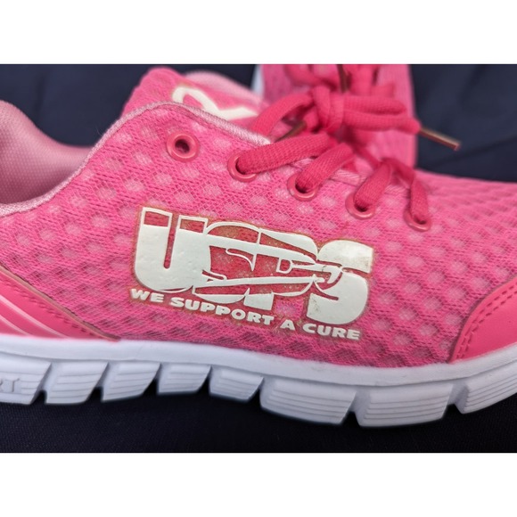 New USPS Women's sz 7.5 Pink Athletic Shoe Breast Cancer Awareness - Picture 7 of 7